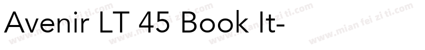 Avenir LT 45 Book It字体转换